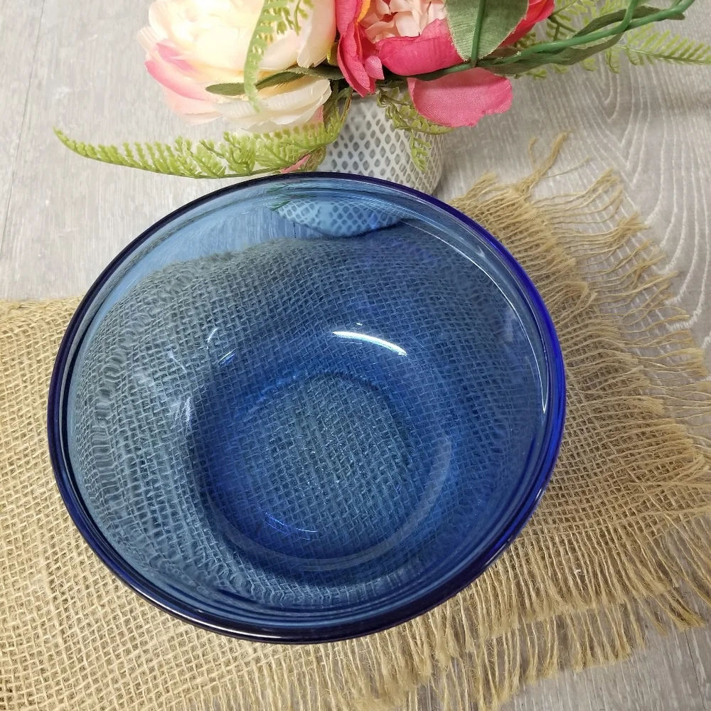 Vintage Cobalt Blue Mixing Bowl